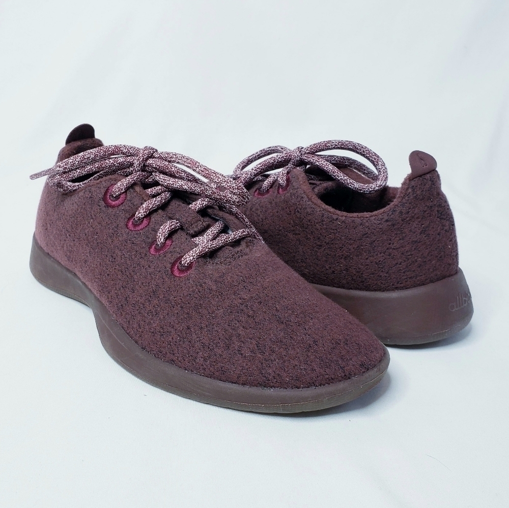 *Last Chance* Allbirds Wool Runners Merino Wool Shoes Hazy Burgundy / Tuke Jam